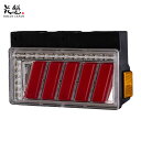 クロムレンズ/クローム/レッドバー 大型車用 12V/24V車 ECE認証 SEA機能 COMBO 侍S LEDテールランプ OCSN-CCR-S2SEA 花魁