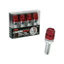 キックス レデューラレーシング シェルタイプボルト レーシングボルト M14×P1.25 60°テーパー 4個入 レッド KYO-EI KIC3528R4