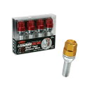 キックス レデューラレーシング シェルタイプボルト レーシングボルト M14×P1.5 R14球面 4個入 ゴールド KYO-EI KIC8035A4(2)