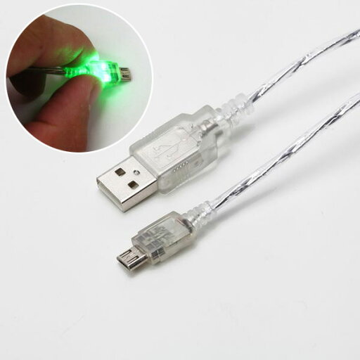 アークス/AXS タッチセンサー内蔵光るmicroUSB充電ケーブル 2A対応 グリーン スマートフォン用 X-070/ アークス/AXS タッチセンサー内蔵光るmicroUSB充電ケーブル 2A対応 グリーン スマートフォン用 X-070/