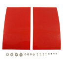 大自工業/Meltec:軽トラ職人シリーズ ドロヨケ レッド 泥よけ 2枚セット 300×175mm 泥はね/飛び石防止に 軽トラック用 TK-666