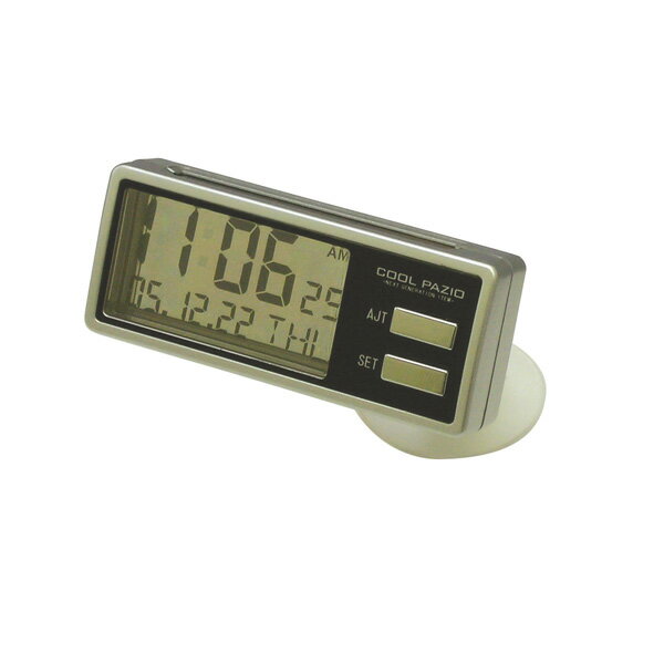 槌屋ヤック/YAC ソーラーバッテリー 時計 車 ソーラーシースルークロック PZ-352