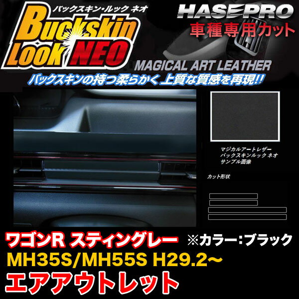 ハセプロ LCBS-AOSZ9 ワゴンR スティングレー MH35S/MH55S H29.2～ バックスキンルックNEO エアアウトレット マジカルアートレザー