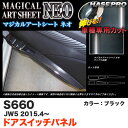 ハセプロ MSN-DPH19 S660 JW5 H27.4～ マジカルアートシートNEO ドアスイッチパネル ブラック カーボン調シート