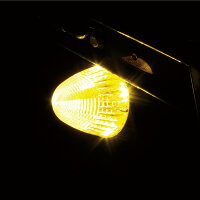 【10個セット】トラッククロスラインマーカーイエローDC12V/24V対応光源LED使用アクリル製/ヤックCE-171