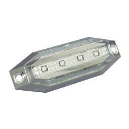 ヤック/YAC slim流星8LED車高灯 レッド DC12V/DC24V アクリル製クリアレンズ 超広角LED8個 トラック CE-223