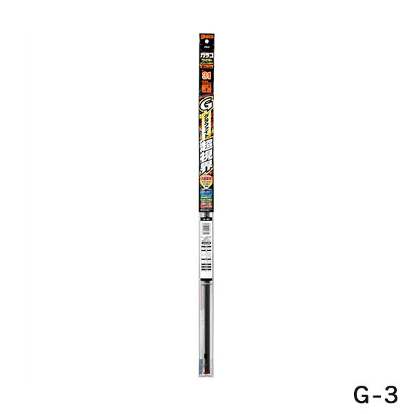 ソフト99 ガラコワイパー グラファイト超視界 替えゴム ワイパーゴム 長さ350mm ゴム幅6mm 角型 G-3 04703