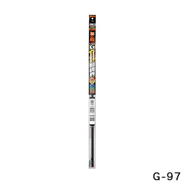 ソフト99 ガラコワイパー グラファイト超視界 替えゴム ワイパーゴム 長さ500mm ゴム幅6mm ブレードロックタイプ G-97 04797