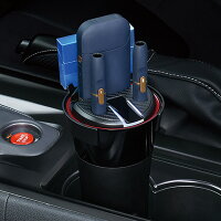 セイワIQOSホルダー充電ステーションオールインワンボトル型灰皿充電器アイコスLED車多機能WA3