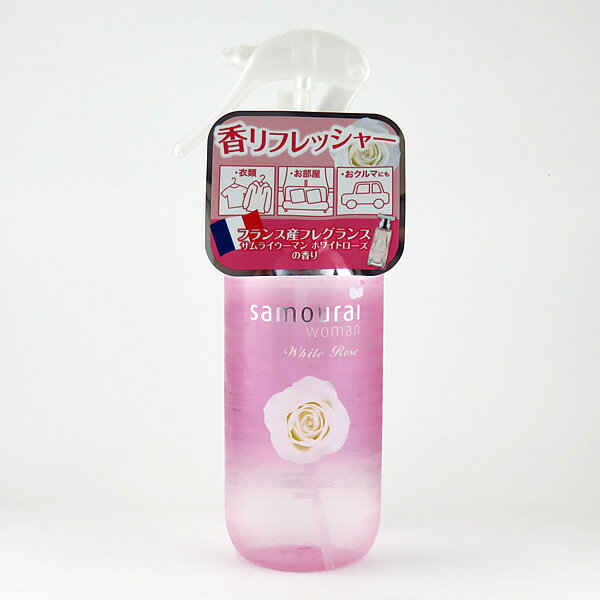 SPRジャパン サムライウーマン ファブリックミスト ホワイトローズ 300ml フローラル 香水 芳香剤 フレグランス 消臭 除菌 23464