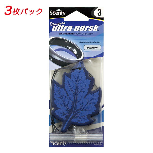 ホルツ Holts 芳香剤 Scents ウルトラノスク ブルガリ 3枚パック 吊り下げ型 部屋 車内 エアーフレッシ..