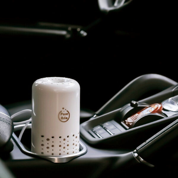 ナポレックス 空気清浄機 USB ホワイト UVランプ搭載 消臭 除菌 アロマ含浸ベース付 車内 デスクワーク AT-108