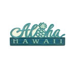 PICK The HAWAII アロハデコア パイナップル レジン 飾り 壁掛け金具付 ハワイ お土産 雑貨 置物 アメリカ オシャレ KC-WD-ALPN