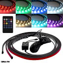 BRAiTH/ブレイス LEDアンダーイルミネーション 90cm×2本 120cm×2本 IP68防水 12V車専用 LEDテープ レインボーカラー 7色 BE-797