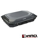 INNO ギアキャリー160 荷物の運搬が楽な持ち運び対応ルーフボックス 簡単に着脱可能なタイヤ付 160L BRL160MBK