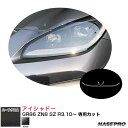 ハセプロ マジカルアートシートNEOハーフグロス アイシャドー GR86 ZN8 SZ R3.10~ カーボン調【ブラック】 MSNHG-LIT10