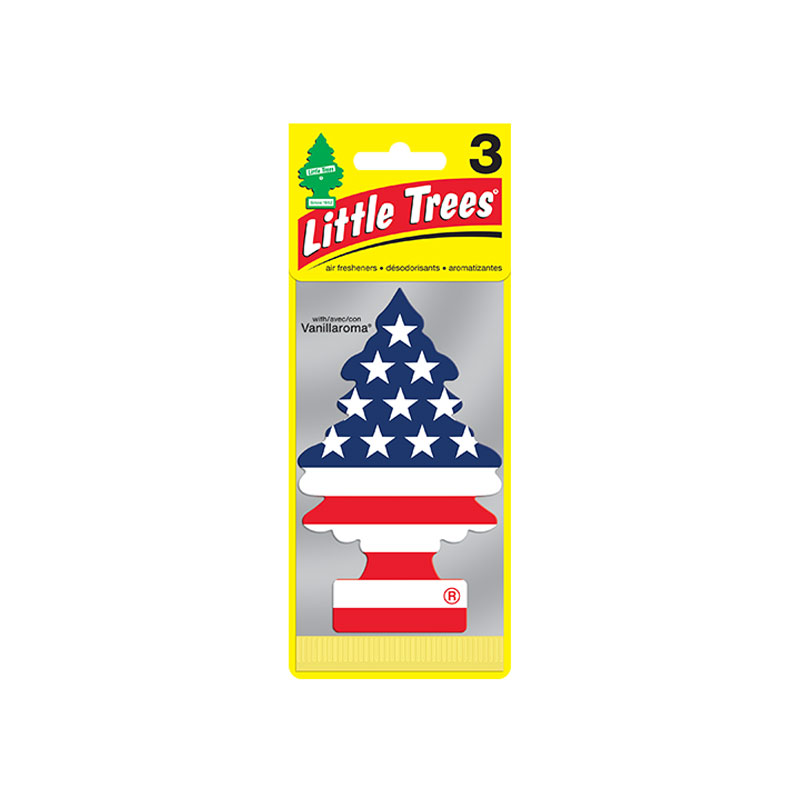 メテオAPAC株式会社 芳香剤 スターズ&ストライプス リトルツリー 3枚入Little Trees 吊り下げ型 車内 トイレ等に 32045