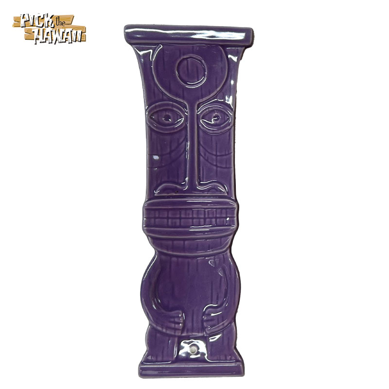 SHAG TIKI 香立て パープル 陶器製 インセンストレイ レトロ雑貨 2006年製 ハワイ直輸入 L約24.5×W約9c..