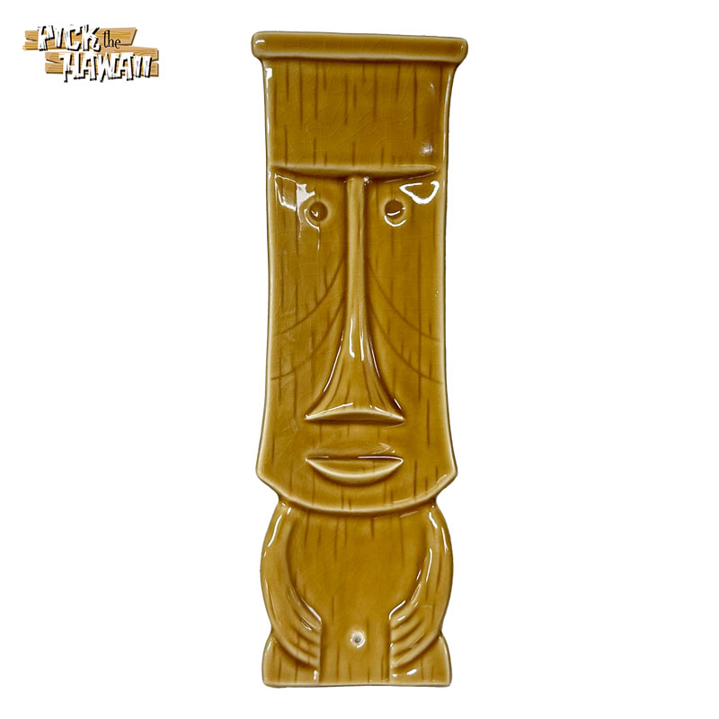 SHAG TIKI 香立て ベージュ 陶器製 インセンストレイ レトロ雑貨 2006年製 ハワイ直輸入 L約24.5×W約9c..