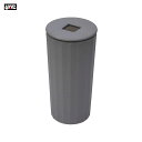 Terracottaアッシュ グレー 灰皿 吸い殻入れ 電子タバコ 大容量 ソーラー式 LED照明付き PF-448 ヤック