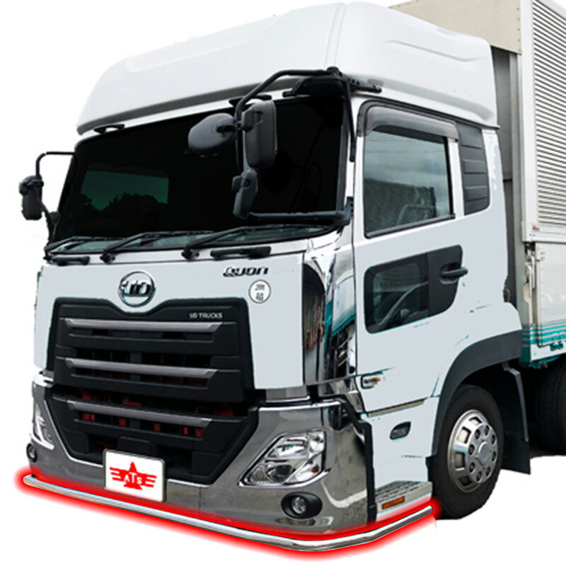 パイプバンパー フロント＆サイド3点セット 17クオン [法人宛のみ] パイプスポイラー ユーロスタイル AB07U018 ATS