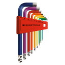 PB SWISS TOOLS(ピービースイスツールズ) ボール付レインボーレンチセット 212H-10RB