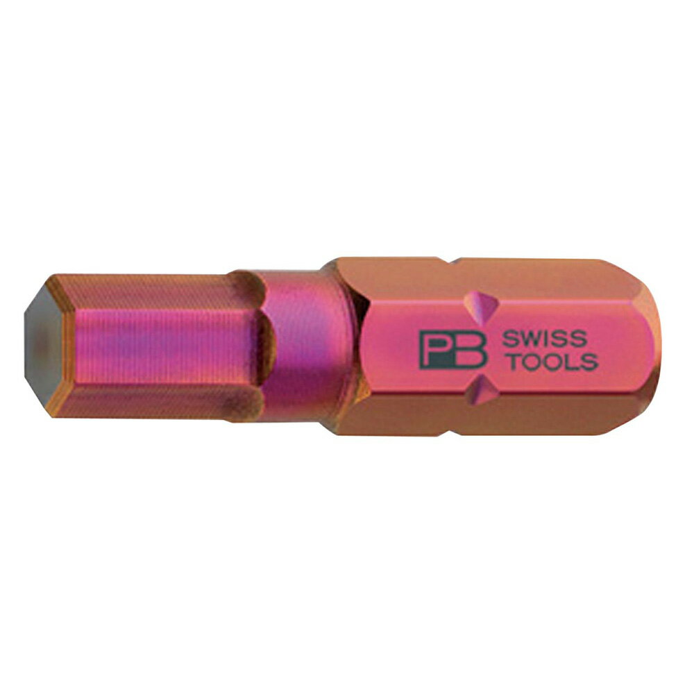 メーカー名：PB SWISS TOOLS(ピービースイスツールズ)品番：C6-210-1.5商品名：C6-210-1.5 六角ビット■差込角(”HEX)：1/4(6.3mm)■サイズ(mm)：1.5■全長(mm)：25■軸長(mm)：-■質量(g)：4●強度と精度に優れた差込角1/4”(6.35mm)の六角ビットです。※メイン画像は代表画像です。