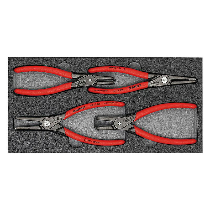 KNIPEX(クニペックス) 精密スナップリングプライヤーセット (4本組) 002001V09