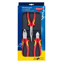 KNIPEX(クニペックス) 絶縁ペンチニッパープライヤーセット (3本組) 002012