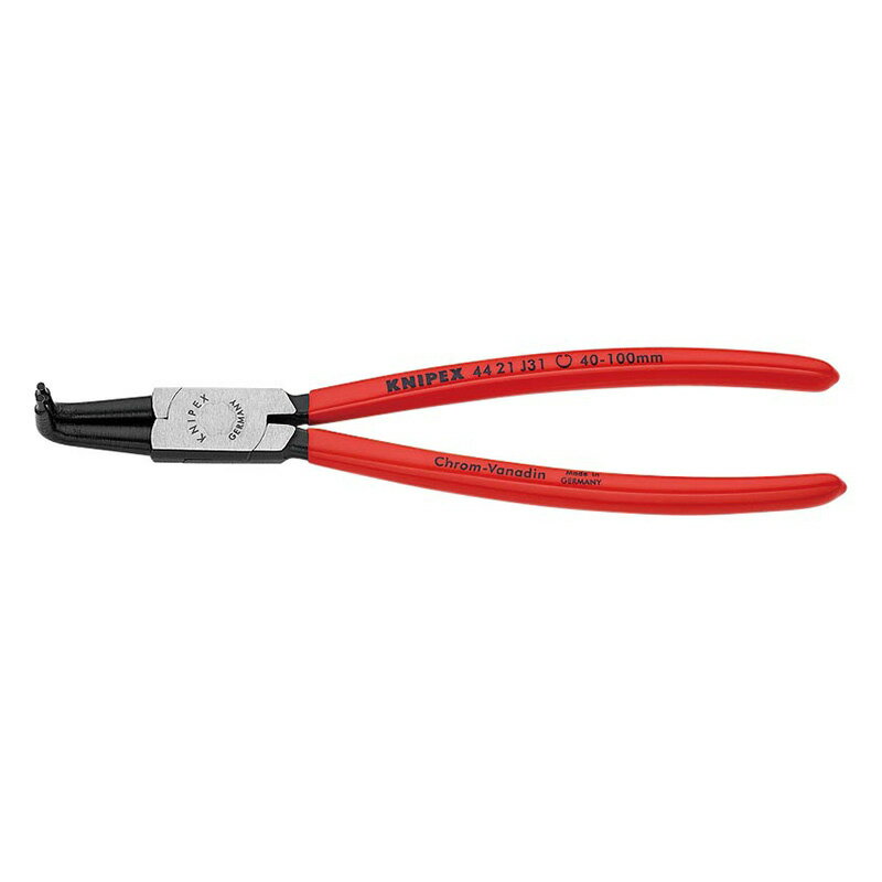KNIPEX(クニペックス) 穴用スナップリングプライヤー 90° (台紙付き) 4421-J31