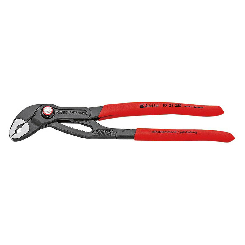 KNIPEX(クニペックス) コブラ クイックセットウォーターポンププライヤー (台紙付き) 8721-250