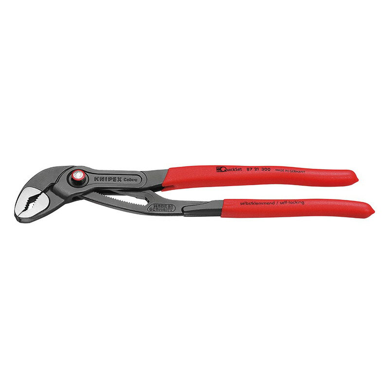 KNIPEX(クニペックス) コブラ クイックセットウォーターポンププライヤー (台紙付き) 8721-300