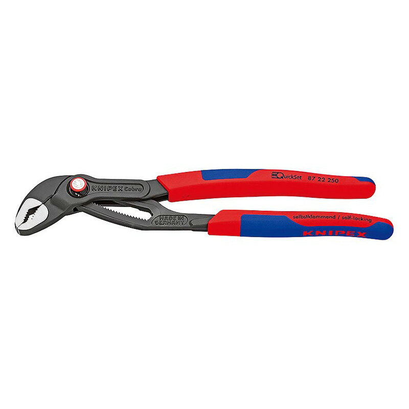 KNIPEX(クニペックス) コブラ クイックセットウォーターポンププライヤー (台紙付き) 8722-250
