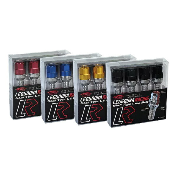 KYO-EI ロックボルト キックス レデューラレーシング シェルタイプボルト M14×P1.5 R13球面 4個入 レッド KIL7028R