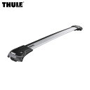 THULE/スーリー 9585 ウイングバーエッジ シルバー 78cm/86cm ベースキャリア ルーフレール用 フット バー 2本セット 風切り音低減