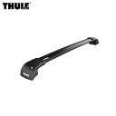 THULE/スーリー 9595B ウイングバーエッジ ブラック 87cm/95cm ベースキャリア フット+バー 2本セット 風切り音低減