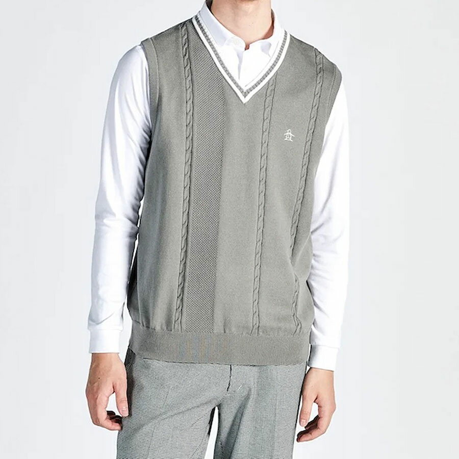25%OFF セール マンシングウェア munsingwear メンズ ベスト ゴルフウエア シーアイランドコットン MG4FVE01M