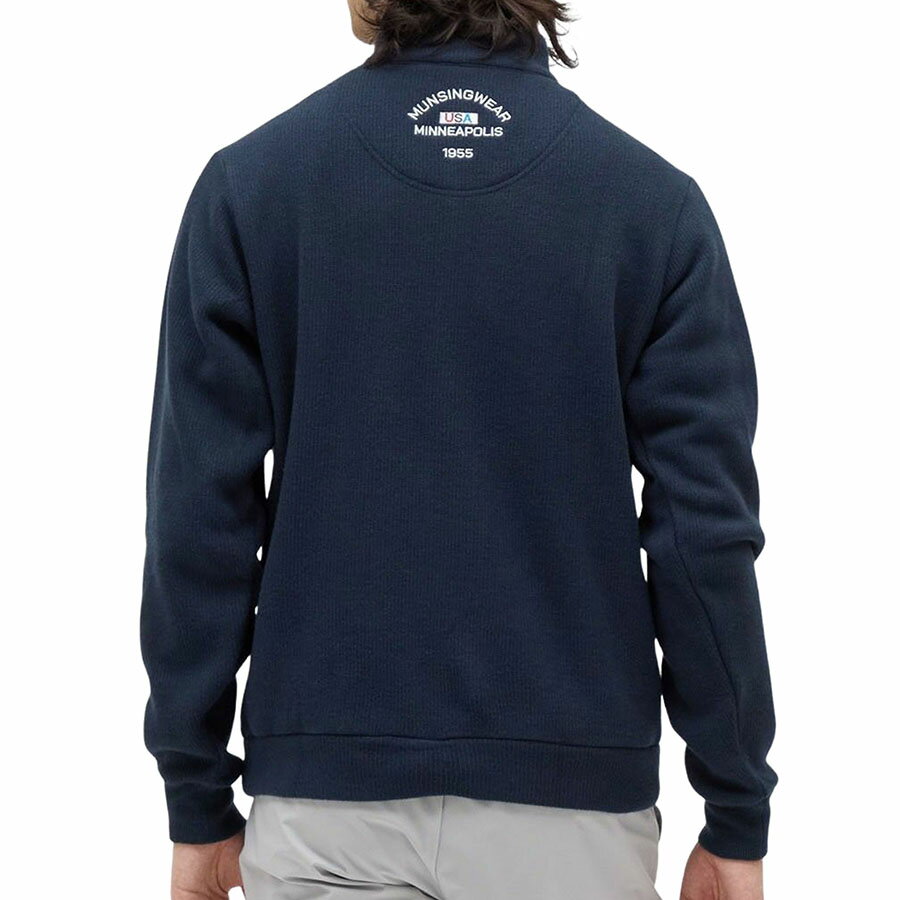 マンシングウェア メンズ セーター ハーフジップ カットソー ペンギンロゴ MG5FSW80M 秋冬 新作 ゴルフウェア