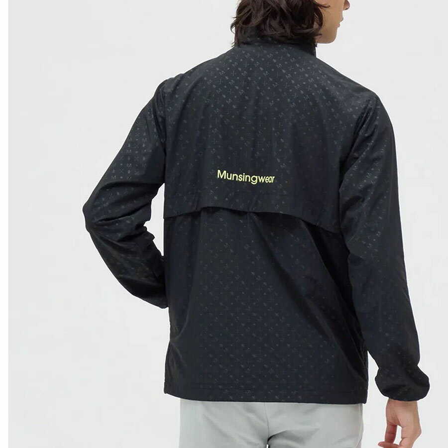 マンシングウェア はっ水ストレッチ エンボス柄 ブルゾン メンズ 撥水 機能性 アウター