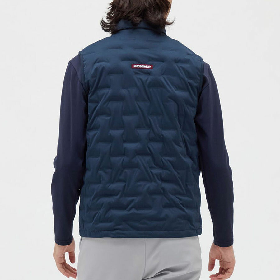 マンシングウェア　MG5FVE23M 中わたアウターベスト／ARTECH SHELL×HEAT NAVI／防風 はっ水 伸縮 保温 メンズ