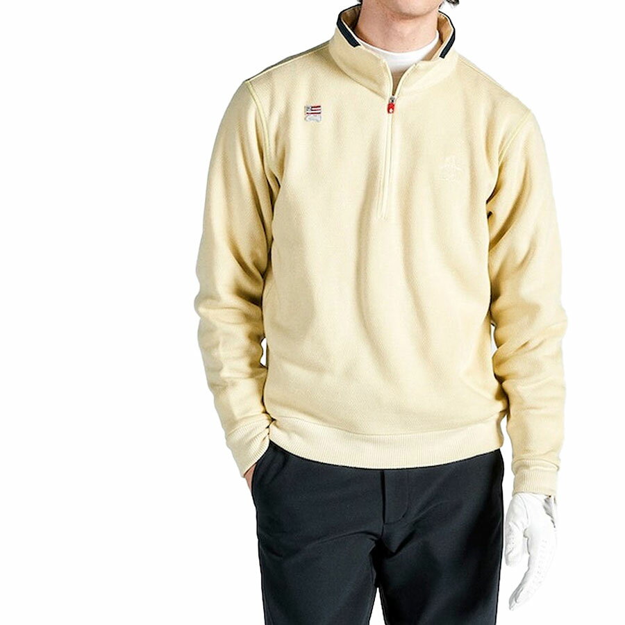 25%OFF セール マンシングウェア munsingwear メンズ 長袖 セーター ハーフジップ 裏起毛 ゴルフ MG4FSW22M 冬 2025 クリスマス ギフト好適品