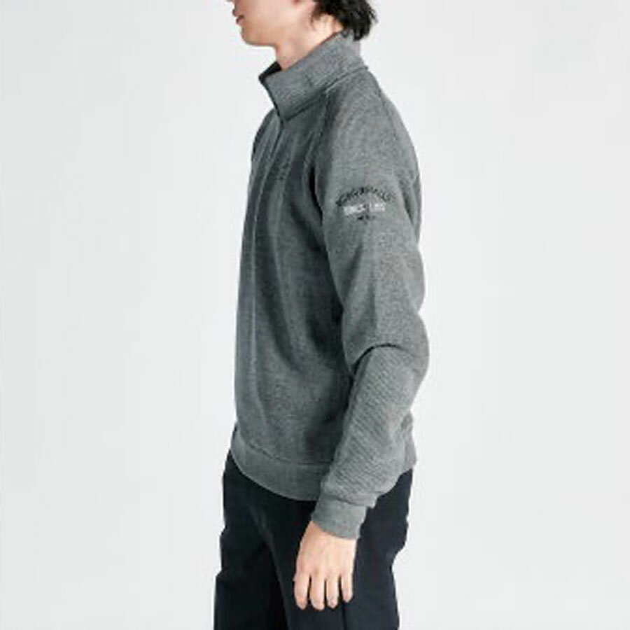 20%OFF セール LL マンシングウェア メンズ ゴルフウエア 長袖 吸湿発熱 ハーフジップ カットソー セーター おしゃれ 高機能 MG4FSW80M 2025