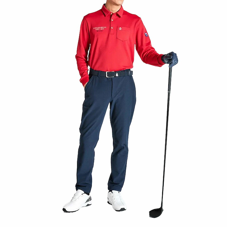 20%OFF セール マンシングウェア メンズ ポロシャツ 長袖 HEAT NAVI ゴルフ おしゃれ 高機能 MG4FLS31M 2025年 秋 冬