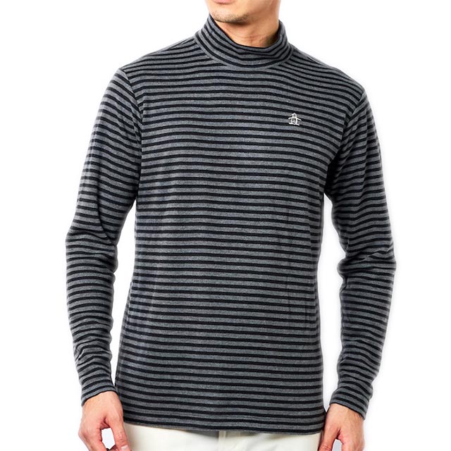 20%OFF セール 【 Munsingwear マンシングウェア 】モックネック ゴルフウェア メンズ 長袖シャツ ハイネック おしゃれ スポーツ ブランド 13200円の品 MGMUJB03CH 3L キングサイズ 大きいサイズ