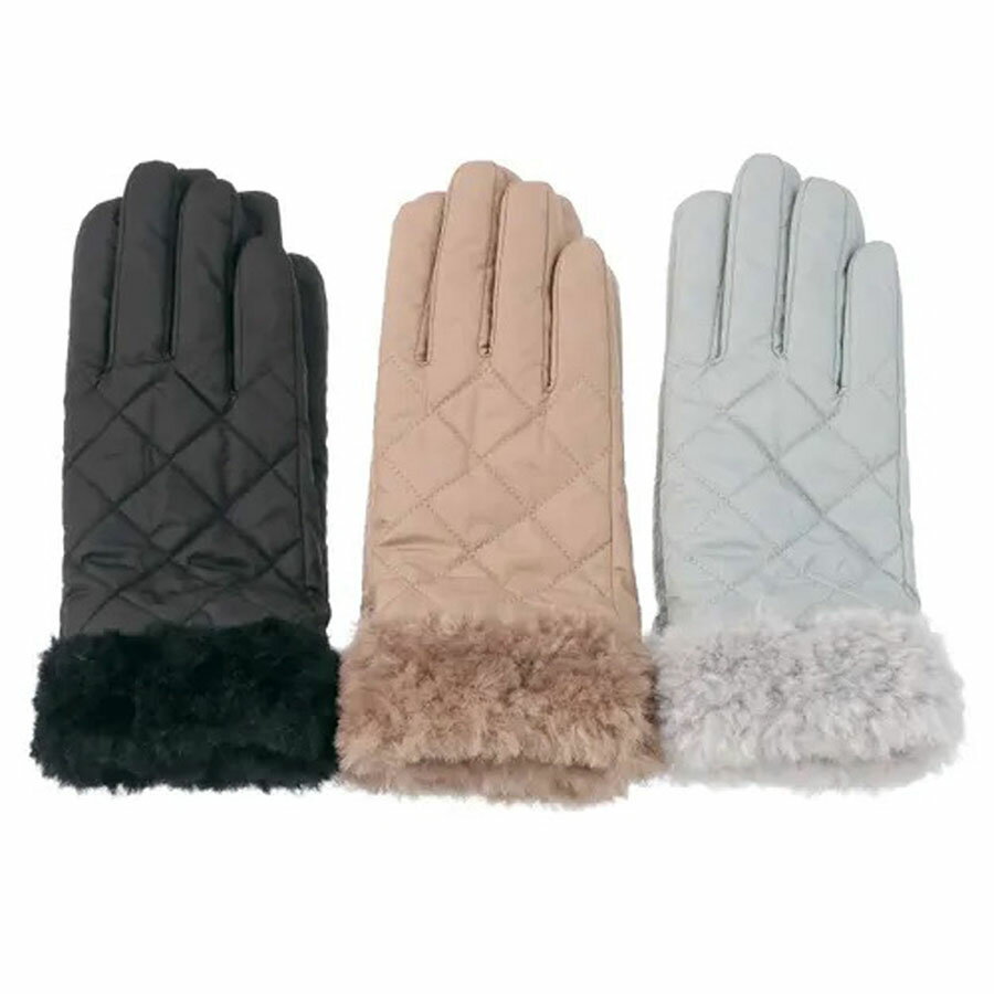 手袋 レディース ナイロンキルティング 暖かい 2025年 クリスマス ギフト プレゼント好適品