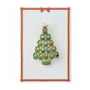 タックピン(ラペルピン)ピンブローチ クリスマス クリスマスツリー グリーン プチギフト プレゼント アクセサリー