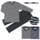 GUNZE コムシコムサ COMME CI COMME CA メンズ ブランド パジャマ ルームウェア ボーダー 春 夏 プレゼント 好適品