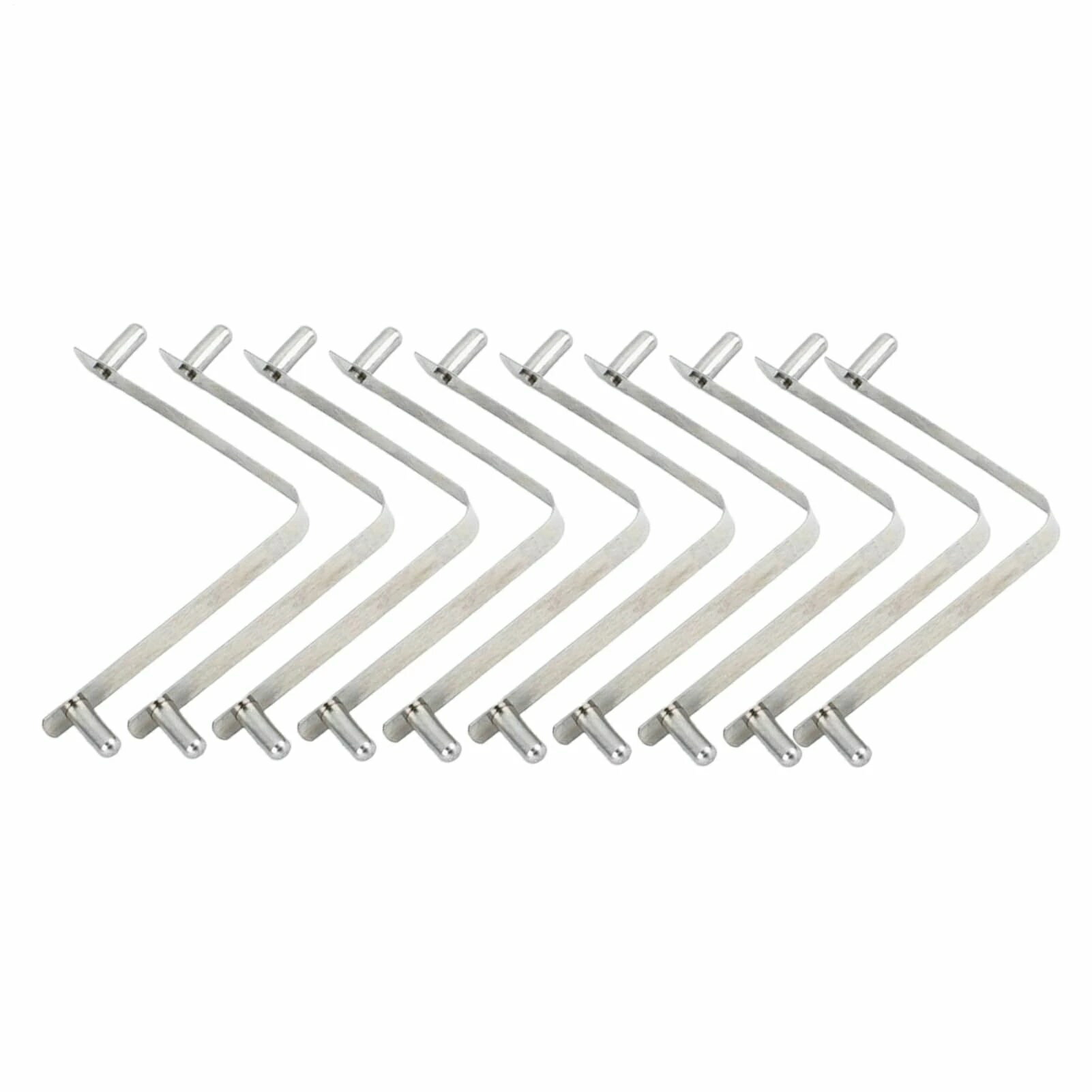 バタフライ プール クリップ | 10個セット ステンレス製 V字クリップ - メンテナンスクランプ 伸縮ポー..