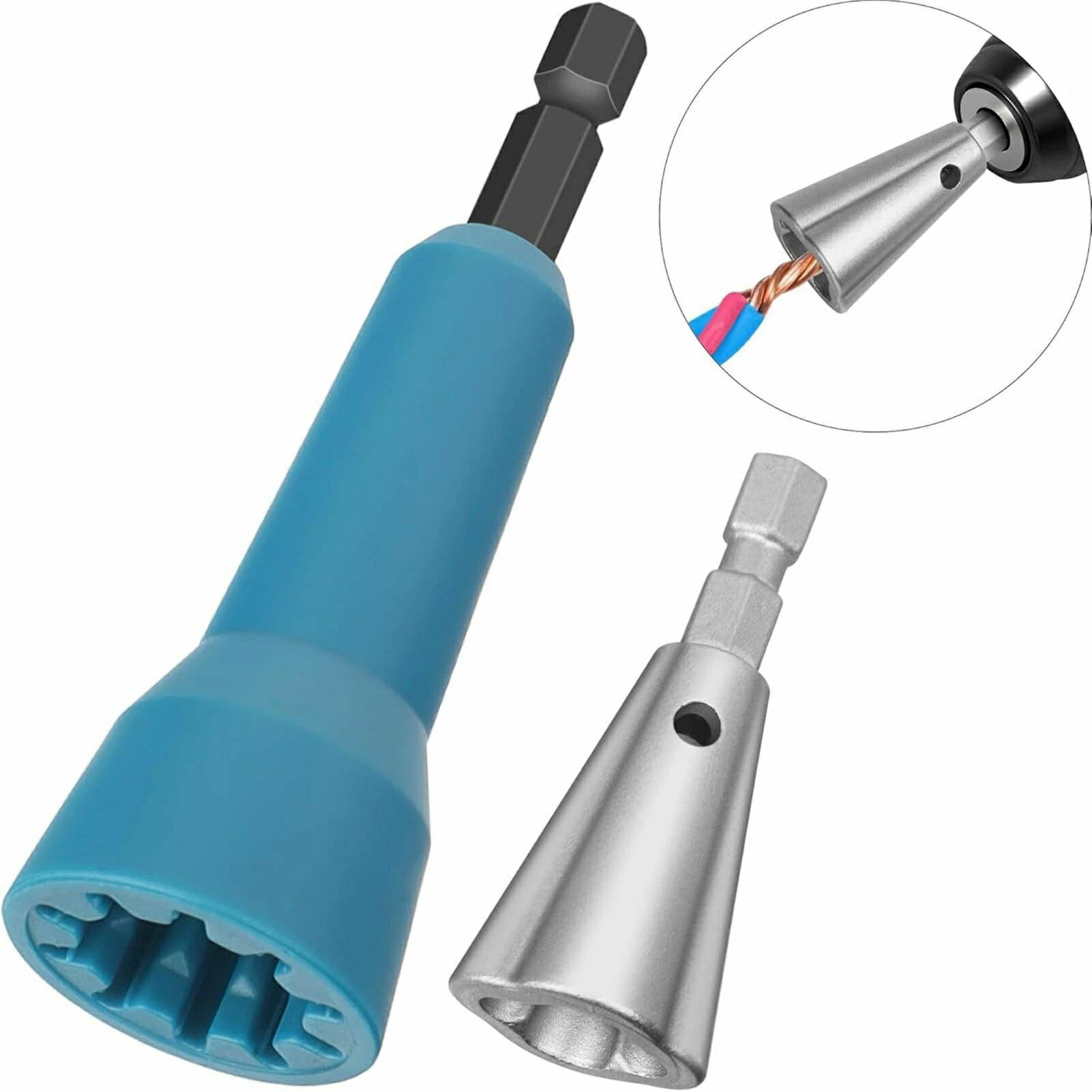 ワイヤーナットツイスター - コネクタードライバー - 電気工事 自動車整備 屋外修理 家庭用 ワイヤース..