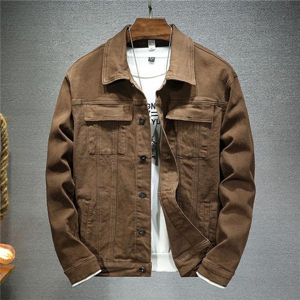 Jumper, Blouson - デニムジャケット メンズ ジージャン Gジャン デニム コーヒー かっこいい ジャケット JACKET トップス お兄系 おしゃれ 人気 春秋 送料無料